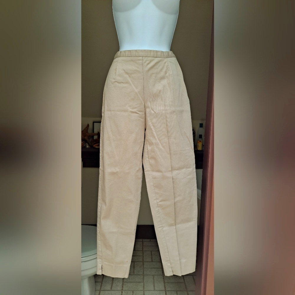RAFAELLA SPORT Tan Chinos Office Pants Business Casual Trousers Mid Rise Size 12